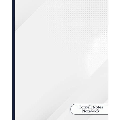 Cornell Notes Notebook With A White Abstract Design: Cornell Note Taking System Notebook For Students. Great For Meetings, Lectures, Conferences, Etc   de unknown  Format Broch 
