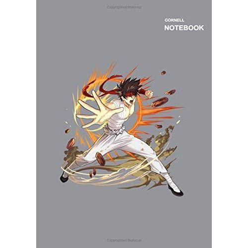 Cornell Ruled Sketchbook: Cornell Notes, 110+ Pages, A4 (8.27 X 11.69 Inches), Rurouni Kenshin Wandering Samurai Sagara Sanosuke Grey Notebook Cover.   de Gourzong, Richard  Format Broch 