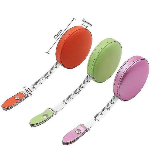 Corps Rtractable Cuir Couture Ruban  Mesurer, Petit Ruban  Coudre  Mesurer Pour Tailleurs Et Designers 1 Pices 60 Pouces / 1,5 Mtre De Large (Bleu Clair) Qyroa