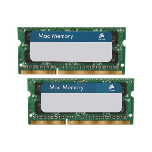 Corsair CMSA16GX3M2A1333C9 Apple Mac 16GB (2x8GB) DDR3 1333Mhz CL9 Mmoire pour ordinateur portable SODIMM pour produits Apple.