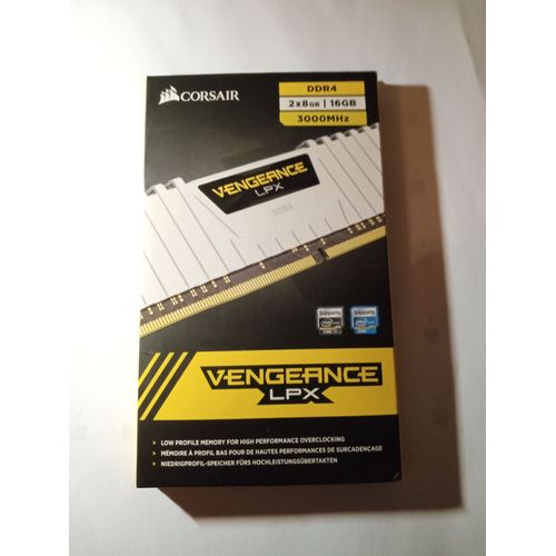 CORSAIR VENGEANCE LPX 16GB (2 x 8GB) DDR4 DRAM 3000MHz C16 Memory Kit - White