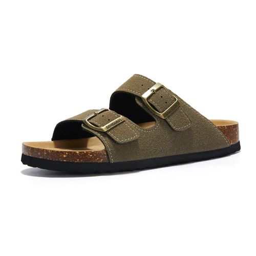 Cosmagic-Pantoufles D't En Lige Pour Femmes,Chaussures De Plage Dcontractes  Double Structure,En Cuir Nuso K  Enfiler,2024 - 40