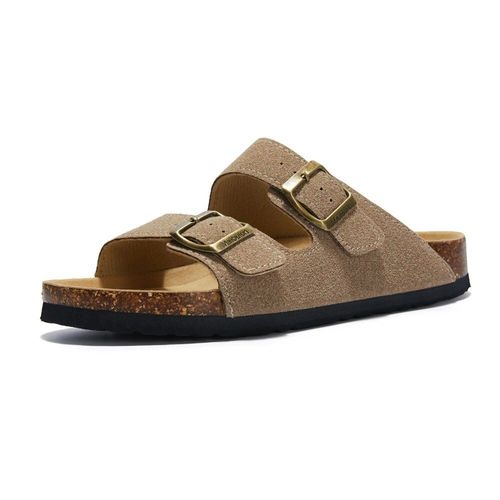 Cosmagic-Pantoufles D't En Lige Pour Femmes,Chaussures De Plage Dcontractes  Double Structure,En Cuir Nuso K  Enfiler,2024 - 42