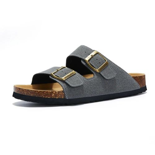 Cosmagic-Pantoufles D't En Lige Pour Femmes,Chaussures De Plage Dcontractes  Double Structure,En Cuir Nuso K  Enfiler,2024 - 37