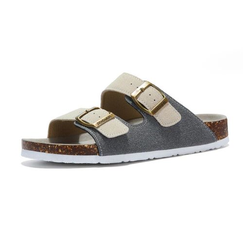 Cosmagic-Pantoufles D't En Lige Pour Femmes,Chaussures De Plage Dcontractes  Double Structure,En Cuir Nuso K  Enfiler,2024 - 45