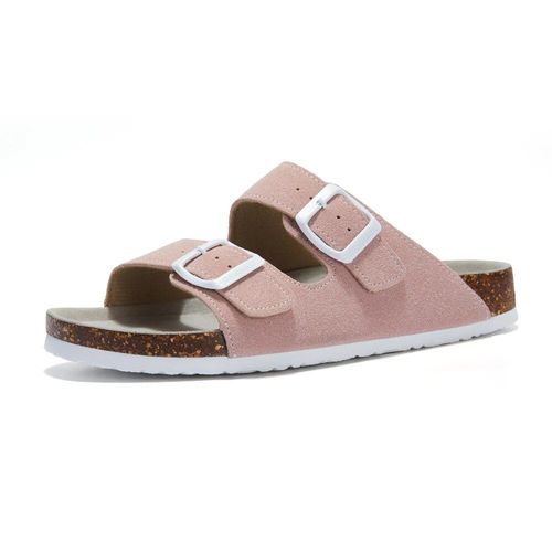 Cosmagic-Pantoufles D't En Lige Pour Femmes,Chaussures De Plage Dcontractes  Double Structure,En Cuir Nuso K  Enfiler,2024 - 41