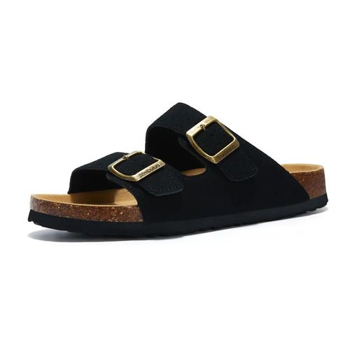 Cosmagic-Pantoufles D't En Lige Pour Femmes,Chaussures De Plage Dcontractes  Double Structure,En Cuir Nuso K  Enfiler,2024 - 40
