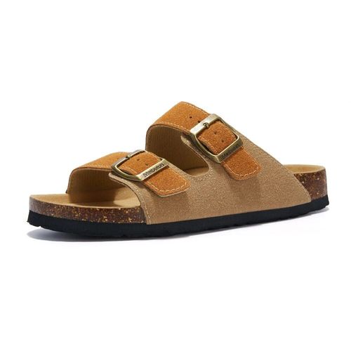 Cosmagic-Pantoufles D't En Lige Pour Femmes,Chaussures De Plage Dcontractes  Double Structure,En Cuir Nuso K  Enfiler,2024 - 35