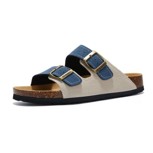 Cosmagic-Pantoufles D't En Lige Pour Femmes,Chaussures De Plage Dcontractes  Double Structure,En Cuir Nuso K  Enfiler,2024 - 41