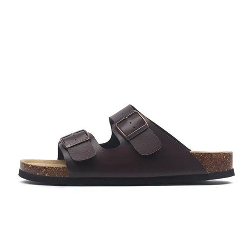 Cosmagic-Pantoufles D't En Lige Pour Femmes,Chaussures De Plage Dcontractes  Double Structure,En Cuir Nuso K  Enfiler,2024 - 38