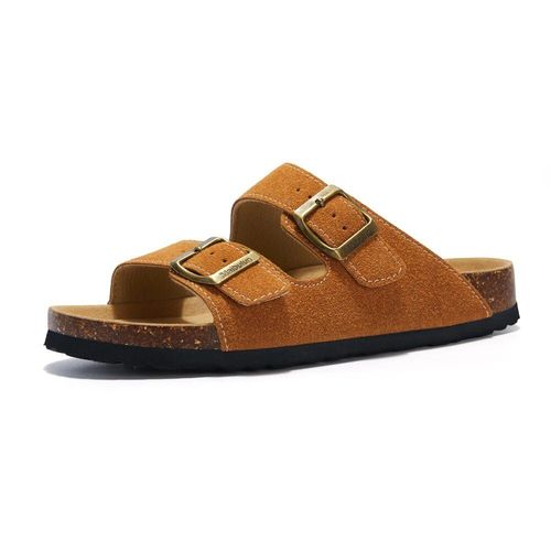 Cosmagic-Pantoufles D't En Lige Pour Femmes,Chaussures De Plage Dcontractes  Double Structure,En Cuir Nuso K  Enfiler,2024 - 35