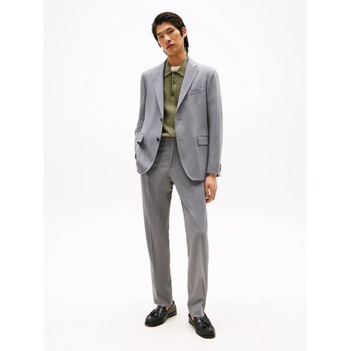 Costume En Serg Avec Laine Tech Fluid Twill Fabric/Grey - 48