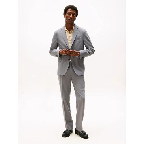 Costume En Serg Avec Laine Tech Fluid Twill Fabric/Grey - 52