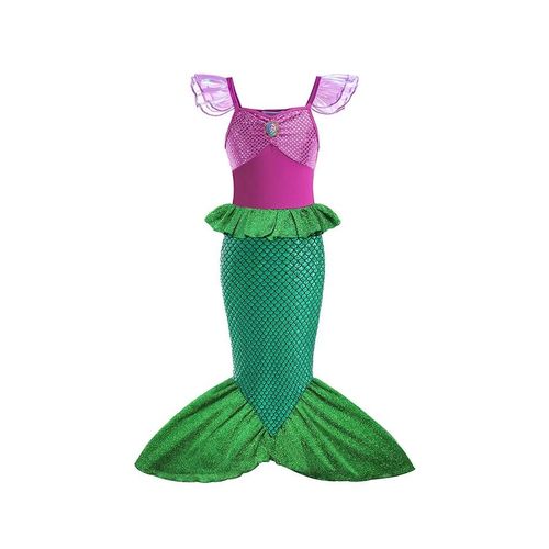 Costumes Reine Des Neiges Elsa Et Anna Pour Filles, Robe De Princesse Jasmine Frozen, Vtements Pour Enfants, Robe De Rhpour Enfants, Fte De Carnaval, 2024-2t(Tag 100)-Mermaid Dress
