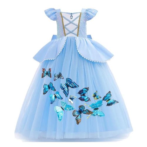 Costumes Reine Des Neiges Elsa Et Anna Pour Filles, Robe De Princesse Jasmine Frozen, Vtements Pour Enfants, Robe De Rhpour Enfants, Fte De Carnaval, 2024-7-8t(Tag 140)-Cinderella