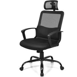 COSTWAY Chaise De Bureau Ergonomique Hauteur Réglable Fauteuil D ...