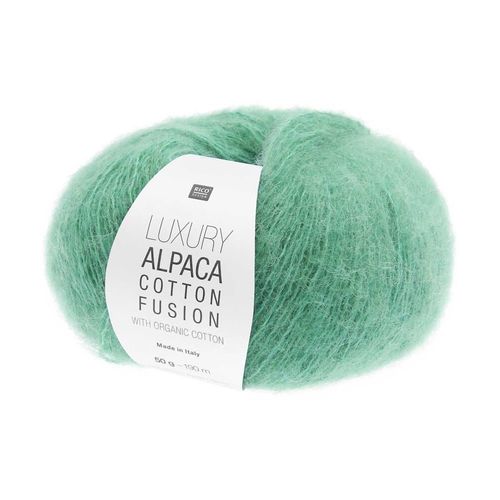 Coton Bio  Tricoter & Alpaga Luxury Alpaca Cotton Fusion  Rico Design  La Rencontre Parfaite Entre Fracheur, Douceur Et Luxe. Color : 05 Turquoise