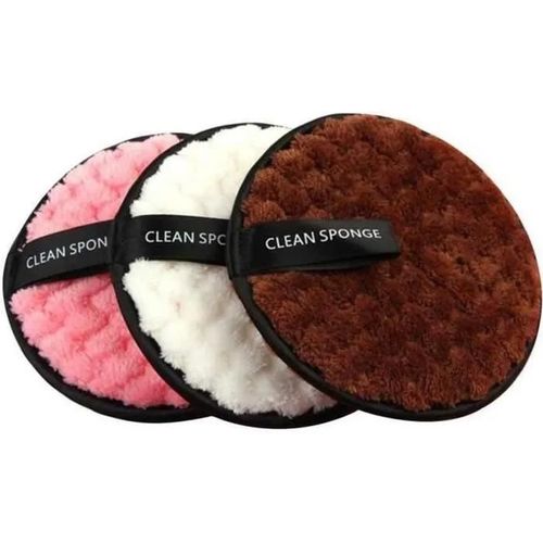 Coton Demaquillant Lavable, Laver Le Visage Nettoyage En Profondeur Paresseux Nettoyage Des Deux Cts Tissu De Nettoyage Tampons D
