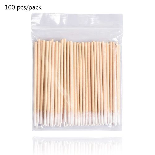 Cotons-Tiges Jetables Pointus, 100 Pices, Microblading De Prcision, Outil D'extension De Cils, Nettoyage Des Oreilles