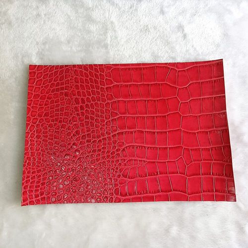 Couche De Tte  Motif Crocodile En Cuir De Vache,Matriau De Bricolage Fait  La Main Utilis Pour Ceintures En Cuir,Sangle De Montre,Sacs  Dos,Sacs  Main, - Type [Ey09]-20x30cm