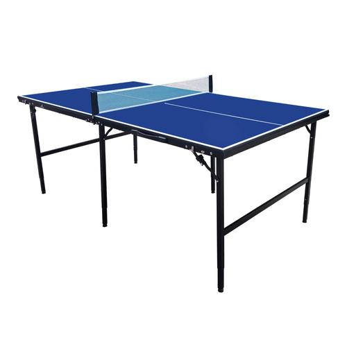 Cougar Table De Ping Pong Midi 1800 Portable Bleu | Ping Pong De Table Cadre Robuste Aluminium, Protections Angles | Tennis De Table Pliable, Rangement Facile, Garantie De 2 Ans.