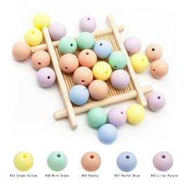 couleur 9mm D 50 pièces de perles en Silicone pour bébé, lentilles