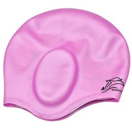 Generic Bonnet de natation en silicone pour femmes & hommes