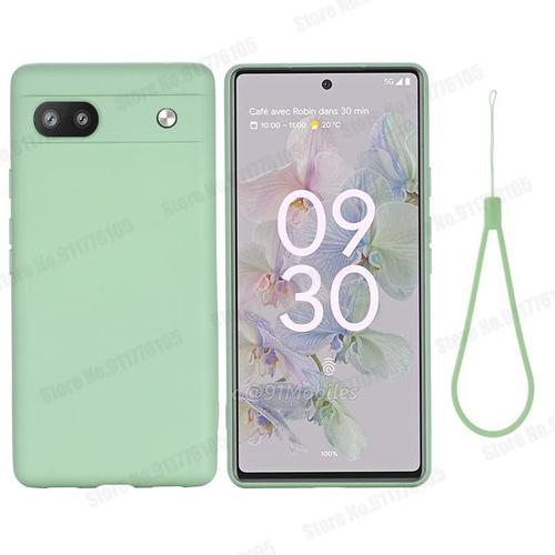 Couleur Vert Matcha Pour Google Etui Coque Pour Pixel 6 Pro