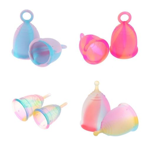 Coupe Menstruelle Colore En Silicone Pour Femmes, 1 Pice, De Qualit Mdicale, Pour L'hygine Fminine, Pour Les Rgles De Sant, Nouveau