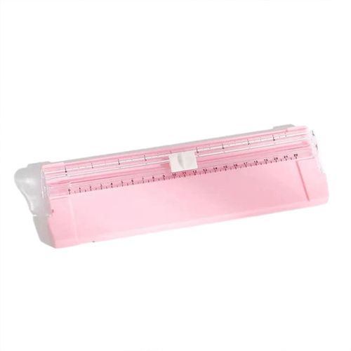 Coupe-Papier A5 Avec Rgle Latrale Pliable Coupe-Papier Lger Et Facile  Transporter Pour Papier Cartonn Rose