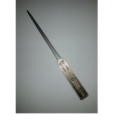 Coupe-Papier Ouvre-Lettres Enveloppe Metal Decor Argent Dore Pointe Acier Pour Ouverture Facile Rapide Lettre Courrier Missive Poche Branche Ciseau Cisaille Dchirer Proprement Bord Facilite La Coupe