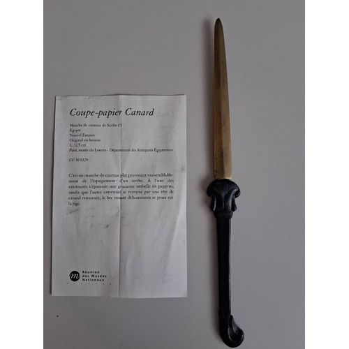 Coupe-Papier Tte De Canard Egyptien