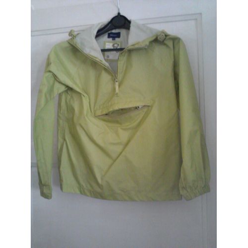Coupe-Vent Tex Basic  Capuche Vert Taille 10 Ans