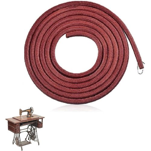 Courroie Machine  Coudre En Cuir,Cordon En Cuir Rond Robuste,Courroie De Machine  Coudre,1.83mx5mm Dtaches Pour Machine  Coudre Pour Machines  Coudre  Pdale  L'ancienne,Machines  Co.[Y125]