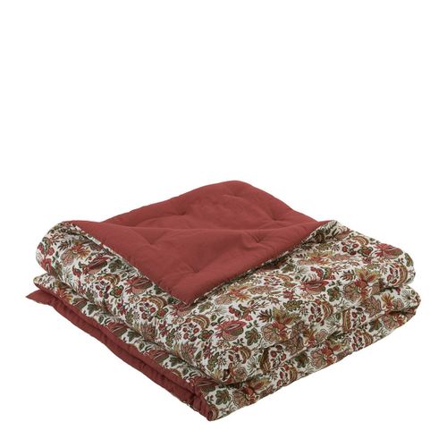 Courtepointe lodie Tommette Uni : Coloris Tissu - Tomette Imprime Intrieur Uni