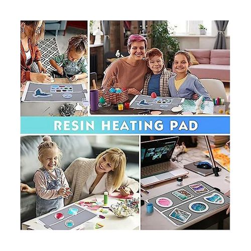 Coussin Chauffant En Rsine, Ensemble D'outils  Schage Rapide En Rsine poxy Avec Minuterie Et Couvercle, Adapt Aux Bijoux De Dessous De Verre S