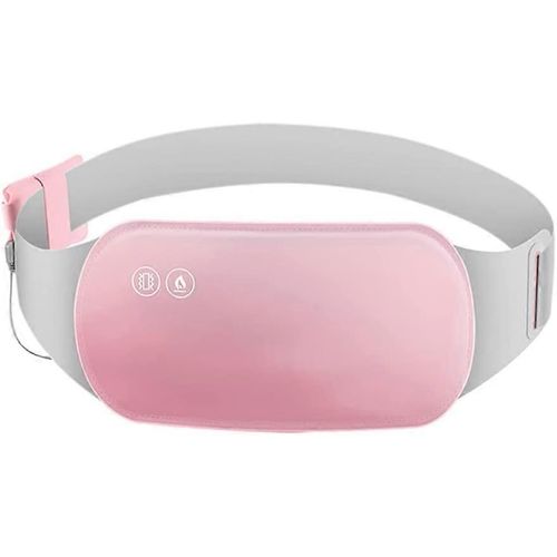 Coussin Chauffant Portable Pour Les Crampes Menstruelles Et Les Maux De Dos, Ceinture DEnroulement Du Ventre Chauffant Avec Massage Par Vibration, Ceinture Chauffante Usb, Coussin Chauffant Rapide Av