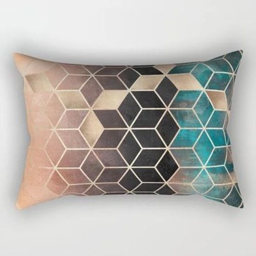 Coussin De Canap Rectangulaire  Motif De Marbre, Coussin Simple  La Mode, Dcoration Double Face