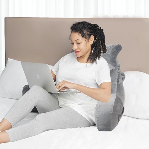 Coussin De Lecture Pour Adulte, Assis Dans Le Lit, Canap, Coussin De Dos Avec Soutien Des Bras Et Poches, Coussin De Dossier Pour Adulte Pour Repos Au Lit, Lecture, Regarder La Tlvision