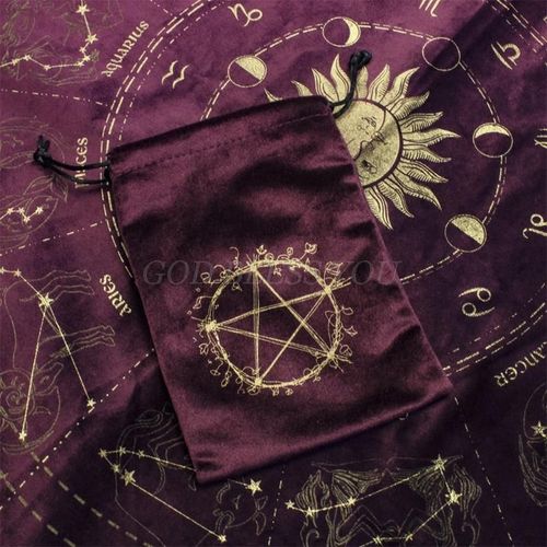 Coussin En Caoutchouc Pour Jeu De Socit, Coussin De Tar-Ots, Astrolabe, Divination De Sorcire, Pendule, Nappe, Accessoires Pour Jeu De Socit, Sac En Velours, Livraison Directe