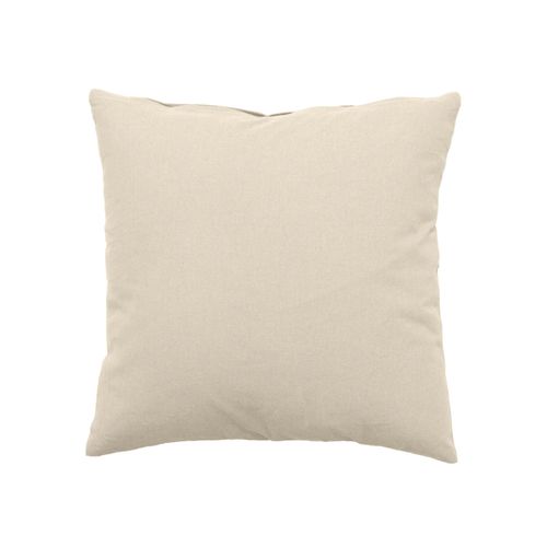 Coussin Uni Effet Bachette Dhoussable - 40 X 40 Cm - Ecru
