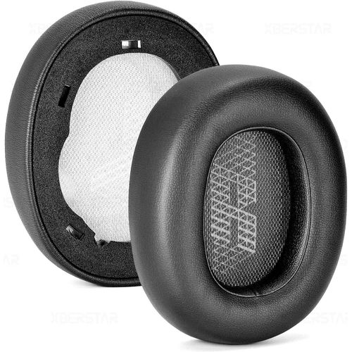 Coussinets de Rechange en Mousse  mmoire de Forme pour Casque JBL E65 E65BTNC/DUET NC/LIVE650 BTNC LIVE660 BTNC(Noir)