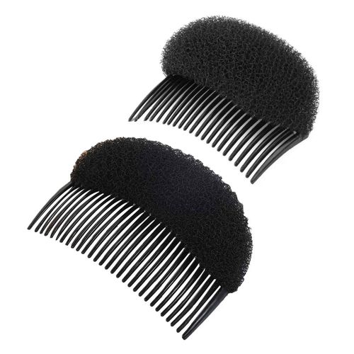 Coussinets De Volume Pour Cheveux Pour Femmes,ponge Moelleuse,Pince Bb,Pince  Cheveux,Peigne  Cheveux Cass,pingle  Cheveux,Accessoires De Coiffure,1,2 Pices - Type 2pcs Black M And L