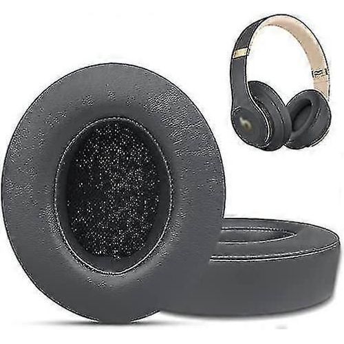 Coussinets doreille de remplacement pour Beats Studio 3, Coussinets doreille pour Beats Studio 2 & studio 3 filaire et sans fil (gris)