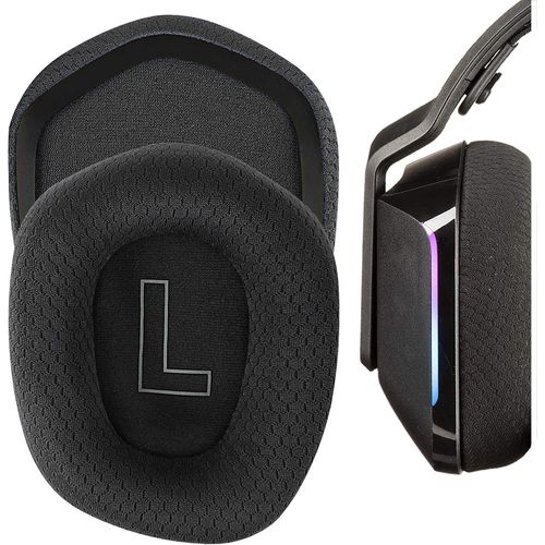 Coussinets pour Logitech G733 Lightspeed Casque de Jeu sans Fil,Coussins avec Tissu en Maille Durable,Mousse D'isolation Phonique(Noir)