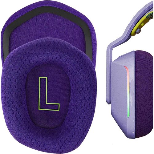 Coussinets pour Logitech G733 Lightspeed Casque de Jeu sans Fil,Coussins avec Tissu en Maille Durable,Mousse D'isolation Phonique(Violet)