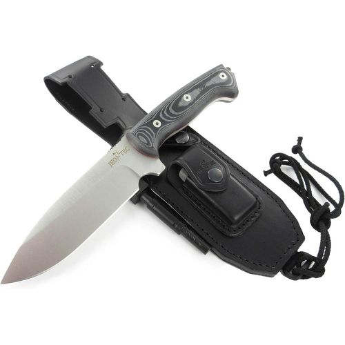 Couteau De Survie Full Tang Pour Bushcraft Camping Randonne Chasse Outdoor, Pleine Soie  Lame Fixe 14,5 Cm Inox Mova-58, Gaine Avec Allume-Feu, Fabriqu En Espagne