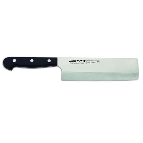 Couteau Usuba Arcos Universal 289704 En Acier Au Nitrum, Avec Mango En Polyoxymthylne Et Lame De 17,5 Cm Dans Un tui.