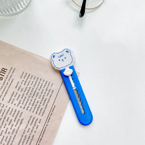 Couteau Utilitaire D'art De Lapin Ours De Dessin Anim, Couteau Utilitaire Multifonctionnel Bote Express Coupe-Papier Pour tudiants Outils De Coupe Fournitures Scolaires