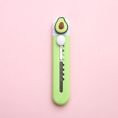 Couteau Utilitaire De Dessin Mignon,Coupe-Papier,Ouvre-Bote Express,Document Portable,Fruit,toile,Emballage,Papeterie,A7120,1 Pice - Type Avocado